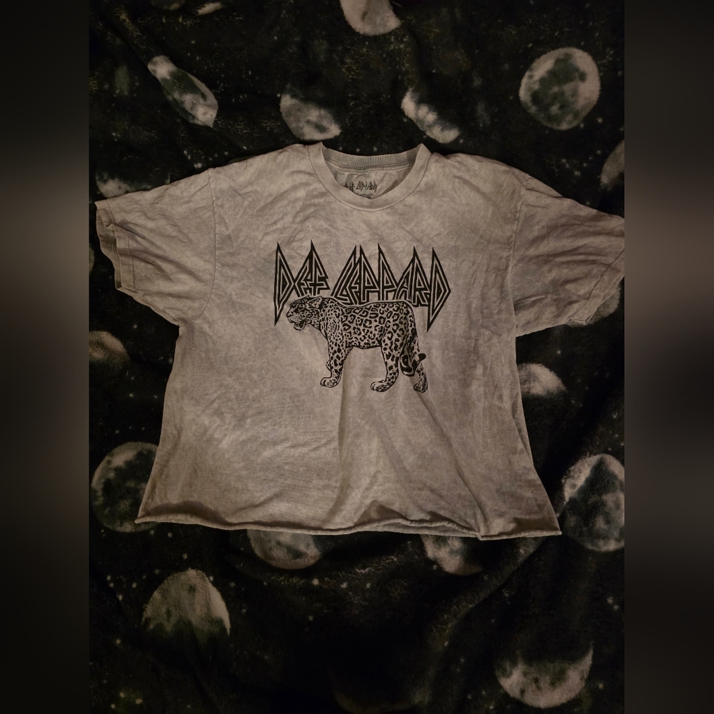 Def Leppard crop top